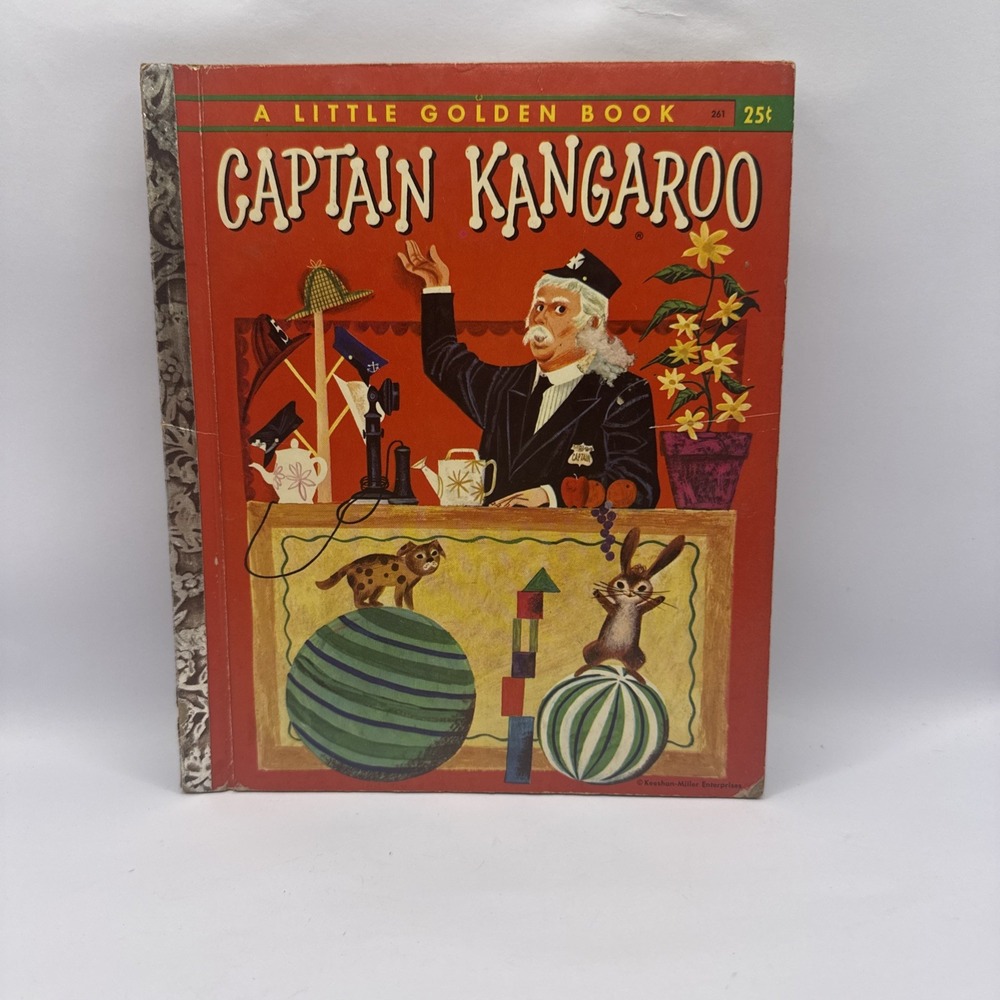 Captain Kangaroo A‎ Little Golden Book #261  Rare Vintage 3rd Edition 1956
